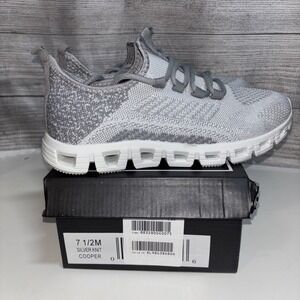 Silver Knit Women's Shoes